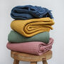 Cotton Muslin Throw, Shawl, Christmas Gift For Couple, thumbnail 7 of 8