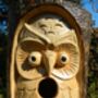 Solid Bird House Hand Carved From Wood, thumbnail 4 of 7