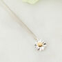 Handcrafted Solid Silver Daisy Necklace, thumbnail 1 of 4
