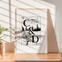Personalised Couple's Initials Illustrated Travel Print, thumbnail 6 of 10