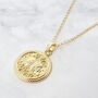 Gemini Zodiac Star Sign Gold Plated Necklace, thumbnail 1 of 4