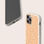 Orange Rain Dots Biodegradable Phone Case, thumbnail 4 of 8