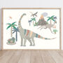 Brontosaurus Dinosaur Print For Children, thumbnail 2 of 3