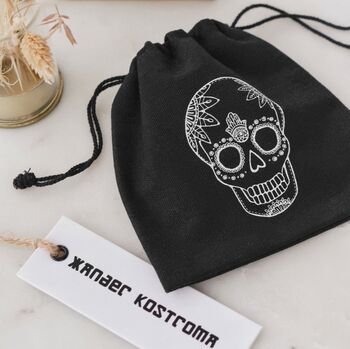 Blue Vein Stone Crystal Pendant Necklace, 5 of 5