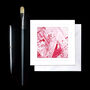 Four Hand Painted Greeting Cards 'Abstract Thirteen', thumbnail 1 of 6