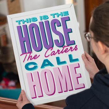 Personalised 'This Is The House …' Family Home Print, 5 of 6