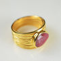 Lucia Ring Ruby And Gold, thumbnail 1 of 3