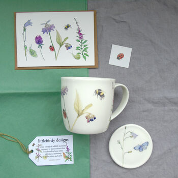 Wildflower Mug And Coaster Gift Set, 8 of 10