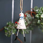 Mini Snowman Christmas Tree Decoration, thumbnail 2 of 3