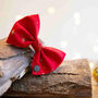 Red Christmas Star Dog Bow Tie, thumbnail 2 of 5