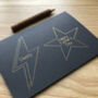 Personalised Father's Day Lightning Bolt And Star Card, thumbnail 6 of 7