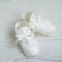 Christening Booties For Boys 'Oliver', thumbnail 4 of 12