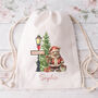 Personalised Bear Christmas Gift Sack, thumbnail 2 of 2