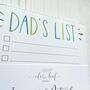 Dad's List A5 Notepad, thumbnail 5 of 5
