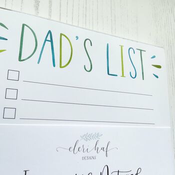 Dad's List A5 Notepad, 5 of 5