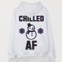 Chilled Af Women's Winter Hoodie, thumbnail 2 of 4