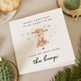 Personalised Daddy To Be Christmas Card From The Bump, thumbnail 1 of 7