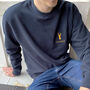 Personalised Embroidered Stag Sweatshirt, thumbnail 1 of 2