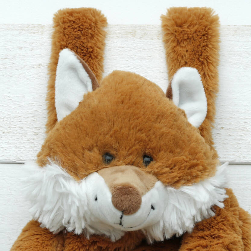 Fox Hand Muff With Matching Mini Toy T Boxed By Jomanda Soft Toys