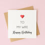 Birthday Card For Wife, thumbnail 1 of 5