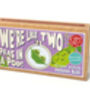 We're Like Two Peas In A Pod! Mini Matchbox Cross Stitch Kit, thumbnail 4 of 6