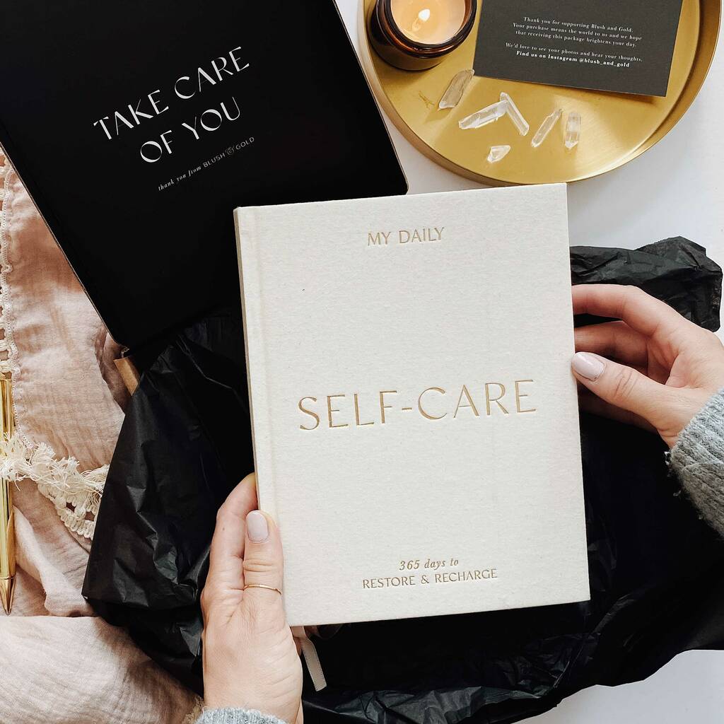 My Daily Self Care Journal Wellness Journal Black By Blush and