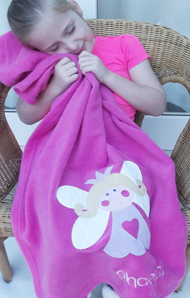 Children's Fleece Character Snuggle Blanket By Teeny Beanies Ltd