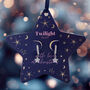 Celestial Huggie Hoop Christmas Bauble, thumbnail 1 of 3