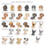 Personalised Two Pet Dog Portrait Print, thumbnail 5 of 9