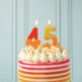 Ombre Number Birthday Cake Candles, thumbnail 1 of 5