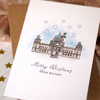 Belfast City Hall Merry Christmas Card, 2 of 3