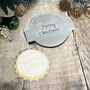 Merry Christmas Icing Embosser Holly Design Christmas Biscuits, thumbnail 2 of 4