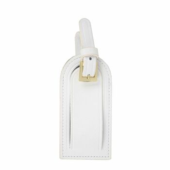 Personalised Leather Luggage Tag Set, 4 of 11