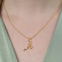 18ct Gold Scissors Charm Necklace, thumbnail 1 of 7