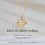 Next Chapter Infinity Heart Necklace – New Beginnings Gift For Her, thumbnail 2 of 11
