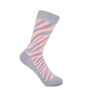 Zebra Purple And Jigsaw Pink Women's Socks Bundle, thumbnail 2 of 6