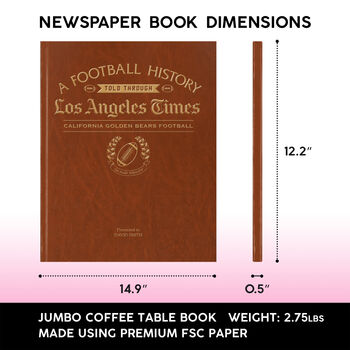 California Golden Bears College Football Personalised Gift Newspaper History Book, 12 of 12