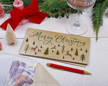 Christmas Money Envelopes With Reindeer Design For Gift Cards, Concert Tickets And Vouchers, 2 of 3