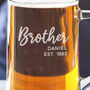 Personalised Brother Glass, thumbnail 2 of 6