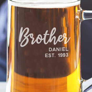 Personalised Brother Glass, 2 of 6