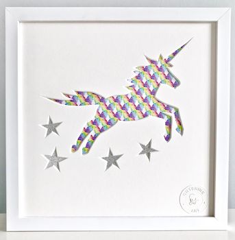 Unicorn Cut Out Bedroom Picture, 10 of 12
