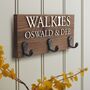 Personalised Walkie's And Names Dog Lead Holder, thumbnail 1 of 12