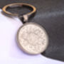 1956 70th Birthday Two Shilling Keyring Gift, thumbnail 4 of 4