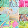 Three Sheets Of Hand Marbled Wrapping Paper, thumbnail 2 of 11