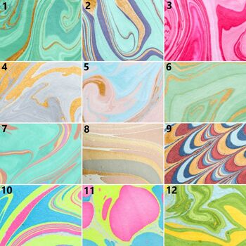 Three Sheets Of Hand Marbled Wrapping Paper, 2 of 11