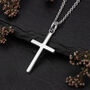 Personalised Sterling Silver Cross Necklace, thumbnail 3 of 10