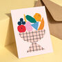 Colourful Fruit Bowl Greeting Card, thumbnail 1 of 3
