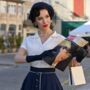 Judy Blouse In Cream Vintage 1940s Style, thumbnail 1 of 2