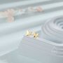 Sterling Silver Small Butterfly Stud Earrings, thumbnail 4 of 11