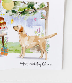 Labrador Dog Birthday Card, Pet Card ..7v1a, 2 of 4